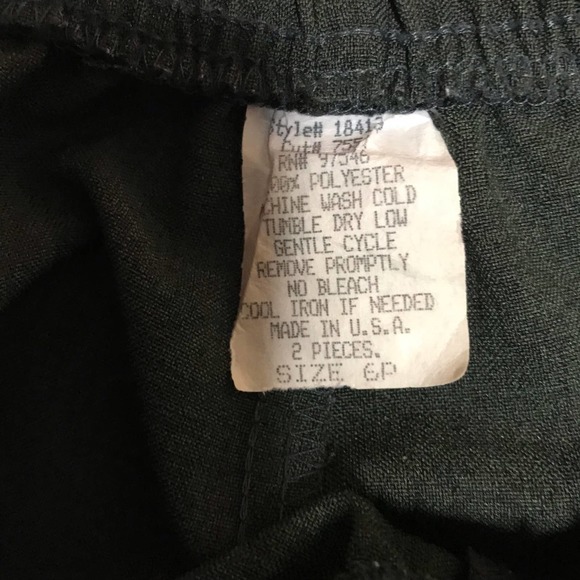 - I.S.B. INC Vintage Hunter Green Women's ‎ 2 Piece Pantsuit- 6P - Picture 10 of 15